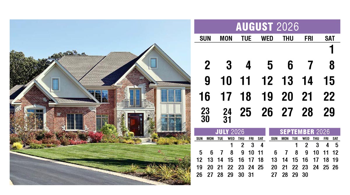 Galleria Homes Promotional Desk Calendar- 2026
